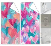Microfibre Beach Towels 100x200, Heart Beach Towel for Adults, 2 Pack Extra Large Microfibre Towel Colorful Beachs Towels, Quick Dry Compact Thin Summer Holiday Swim Pool Yoga for Women Men Wq-1046