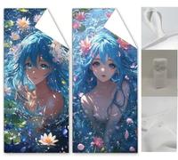 Microfibre Beach Towels 35.4x70.9 inch, Cartoon Beach Towel for Adults, 2 Pack Extra Large Microfibre Towel Woman Beachs Towels, Quick Dry Compact Thin Summer Holiday Pool Gifts for Women Men Wq-1040