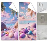 Microfibre Beach Towels 35.4x70.9 inch, Pink Beach Towel for Adults, 2 Pack Extra Large Microfibre Towel Stone Beachs Towels, Quick Dry Compact Thin Summer Holiday Swim Pool Yoga for Women Men Wq-1124