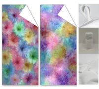 Microfibre Beach Towels 60x120cm, Abstract Beach Towel for Adults, 2 Pack Extra Large Microfibre Towel Flower Beachs Towels, Quick Dry Compact Thin Summer Holiday Swim Pool Yoga for Women Men Wq-1337
