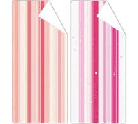 Microfibre Beach Towels 75x150cm Pink Beach Towel for Adults, 2 Pack Extra Large Microfibre Towel Rainbow Bath Towels with Net Bag, Double Sided Sand Free Compact Thin Summer Holiday Pool Yoga OC-992