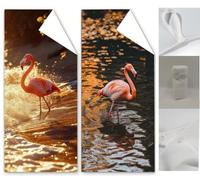 Microfibre Beach Towels 80x160cm, Sea Beach Towel for Adults, 2 Pack Extra Large Microfibre Towel Flamingo Beachs Towels, Quick Dry Compact Thin Summer Holiday Swim Pool Yoga for Women Men Wq-1325