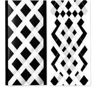 Microfibre Beach Towels Adults, 75x150 cm 2 Pack, Lightweight Beach Towel with Single Side Print, Extra Large Quick Dry Sand Free Beach Towel, Sports Swim, Travel, (Black And White Geometry) z-1048