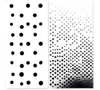 Microfibre Beach Towels Adults, 75x150 cm 2 Pack, Lightweight Beach Towel with Single Side Print, Extra Large Quick Dry Sand Free Beach Towel, Sports Swim, Travel, (Black And White Geometry) z-1066