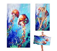 Microfibre Beach Towels for Adults, 180 × 90 cm Extra Large Quick Dry Towel | Sand Free | Lightweight | for Pool Gym Camping Beach Yoga Vacation Gift