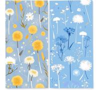 Microfibre Beach Towels for Adults, 75x150 cm 2 Pack, Lightweight Beach Towel with Single Side Print, Extra Large Quick Dry Sand Free Beach Towel, Sports for Swim, Travel, (Dandelion Painting) z-1714
