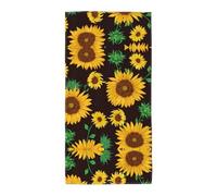 Microfibre Beautiful Sunflower Print Bath Towel,Large Soft Highly Absorbent Quick Dry Lightweight Durable Beach Pool Shower Towel For Bathroom Outdoor Gym Travel