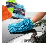 MICROFIBRE CAR WASH WASHING SHAMPOO CLEANING MITT GLOVE POLISHING CLOTH DUSTER
