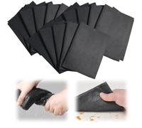 Microfibre Cleaning Cloth, Reusable Black Microfibre Window Cleaning Cloths, Large Super Absorbent Microfibre Cloths, Lint Free Cloth, for Home,Kitchen,Cars Glass, Window (15 pieces 40×30cm)