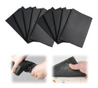 Microfibre Cleaning Cloth, Reusable Black Microfibre Window Cleaning Cloths, Large Super Absorbent Microfibre Cloths, Lint Free Cloth, for Home,Kitchen,Cars Glass, Window (10 pieces 40×30cm)