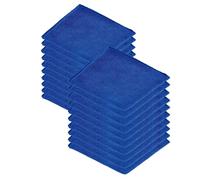 Microfibre Cleaning Cloths, Pack of 20, Large, Dark Blue Super soft 40 x 40 cm