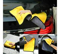 Microfibre Cloth Cleaning Cloth Large Super Soft Washable Cloth Duster for Car Motorbike Domestic Appliances, Water Absorption Car Auto Vehicle Washing Cloth Towel Cleaning Cloths Yellow 30x30cm