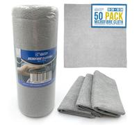 Microfibre Cloth Roll - Pack of 50, Easy Tear-Off Design, Lint Free Cloth, Super Absorbent, Very Soft Cleaning Cloths for Home, Kitchen, Office, Electronics, Car Cleaning - 30cm x 30cm