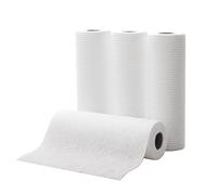 Microfibre Cloths [Disposable Lazy Rag] Thickened Dry and Wet Use Non Stick Oil Absorbent Dish Towel Kitchen Household Non Woven Fabric Dish Cloth (White, One Size)