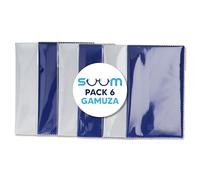 Microfibre Cloths for Glasses and Screens Pack 6 15 x 18 cm - Cleaning without Scratches on Glasses and Electronics - Korean Blue and Grey Cloths - Durable Portable Anti-Fingerprint Cloth