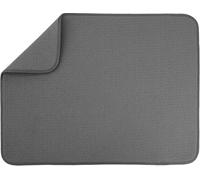 Microfibre Dish Drying mat XXL for Kitchen Draining Board Mat Washing Up Drying Mat Super Absorbent Quick Drying 46 x 60 cm Black Charcoal Grey