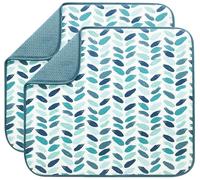 Microfibre Dish Drying Mats for Kitchen Super Absorbent Dish Drainer Mat for Kitchen Countertop Tabletop 40cm x 46 cm 2 Pack Paint Stroke