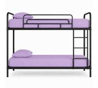 Microfibre Fitted Sheet, Pack of 2, Small Single 2FT6 (75 x 190 cm), Deep 25cm Pocket, Soft Brushed Easy Care Bed Sheet, Non-Iron Elasticated Bedding for Bunk Beds, Lilac