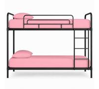 Microfibre Fitted Sheet, Pack of 2, Small Single 2FT6 (75 x 190 cm), Deep 25cm Pocket, Soft Brushed Easy Care Bed Sheet, Non-Iron Elasticated Bedding for Bunk Beds, Pink