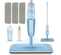 Microfibre Floor Mop with 3 Washable Pads: Spray Mop for Cleaning Floors
