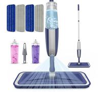Microfibre Floor Mop with 4 Washable Pads: Spray Mops for Cleaning Floors