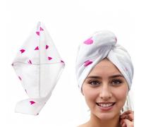 Microfibre Hair Towel Wrap, Super Quick Dry Absorbent Wrap, Anti Frizz Rapid Drying Hair Towel for Wet Hair, for Women Girls Kids (65 x 25 cm)