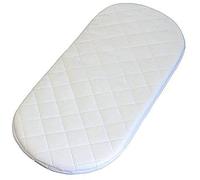 Microfibre Hypoallergenic Moses Basket Mattress Will Fit Mamas & Papas and Mothercare Moses Baskets (66x28x4cm)