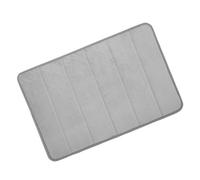 Microfibre Memory Foam Bathroom Bath Mat With Non Slip Back 50x80cm (Grey)