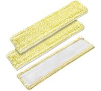 Microfibre Mop Pad For Compatible ForKarcher WV2 WV5 WV6 Plus Premium Window Vacuum Cleaner - Replacement Pads For Compatible ForKärcher Window Cleaner(Yellow-3PCS)