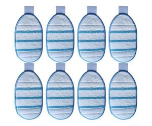 Microfibre Mop Pad Set of 8 Compatible for Black-Decker FSH10SM FSH10SMP Steam Gloves, Washable Replacement Cloths Designed for Effective Decontamination, High Absorbency