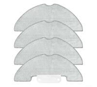 Microfibre Mop Pads Compatible with Airzeen Q10 Pro Robot Vacuum Cleaner, Washable and Reusable for Hard Floors such as Wood and Tiles, Replacement Parts for Optimal Cleaning Performance (4 Pack)