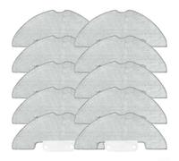 Microfibre Mop Pads Compatible with Airzeen Q10 Pro Robot Vacuum Cleaner, Washable and Reusable for Hard Floors such as Wood and Tiles, Replacement Parts for Optimal Cleaning Performance (10 Pack)