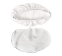 Microfibre Mop Refills 15x8 Inches, Terry Cloth Replacement Pads, Washable Lasting Cleaning Cloths for Wet Dry Flat Mops, 2 PACKs