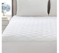 Microfibre Quilted Mattress Protector - Luxurious Hotel Quality Mattress Topper - Fit Up to 30cm Deep Mattress with Elasticated Corners (Single)