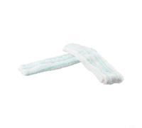 Microfibre Replacement Pad for Leifheit Window Cleaner M - Absorbent Wiper Cover with Scrubber for Glass Surfaces - 27.5x6.8cm Turquoise(2 PCAK)
