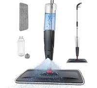 Microfibre Spray Mop for Cleaning Floors, 360°Rotatable Flat Mop for Laminate Floor with 700ML Large Spray Bottle, Replacement Washable Pads, Wet & Dry Use Powerful Kitchen Dust Hard Floor Mops