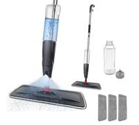 Microfibre Spray Mop for Cleaning Floors, Floor Cleaner Mop 700ML Refillable Bottle, 360°Rotatable Hardwood Cleaner Kitchen Floor Cleaner for Laminate Wood