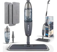 Microfibre Spray Mops for Floors Cleaning, 360 Degree Rotating Floor Mop Flat Dry Wet Mop with Spray Funcation, with 3 Washable Replacement Pads & 1 Bottle 360ML for Home Kitchen Cleaning