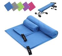 Microfibre towel 2 Pack |160x80cm+80x40cm| Ultra Lightweight Gym Towel, Quick Dry Microfiber Towels for Sports Travel Camping Beach Swimming