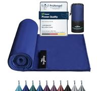 Microfibre Towel - 60×120cm Silver-ion Infused Fabric Quick Dry Towels for Adults | Lightweight & Highly Absorbent, Microfibre Beach Towel for Gym, Yoga, Travel, Camping and Hiking, San Marino Blue