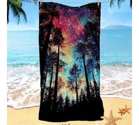 Microfibre Towel 90x180, Beach Towels for Adults, Dream Forest Lightweight Stylish Kids Large Beach Towels, Super Absorbent Sand Free & Quick Dry Gym Towel Extra for Travel, Swim, Holiday w0j-343