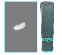 Microfibre Towel, Quick Dry Towel & Beach Towels ultra lightweight compact & fast-drying for Travel camping Gym Hiking and swim towel (XL 180cm x 90cm, Grey)