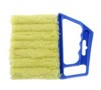 Microfibre Venetian Blind Cleaning Brush with Detachable Washable Rollers for Horizontal and Vertical Blinds, Air Conditioner Dust Removal Tool, Compact Handle Design for(Blue)