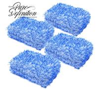 Microfibre Wash Pad Sponge Car Cleaning Luxury Washing Auto Detailing Pack of 4 Pure Definition