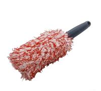 Microfibre Wheel Rim Cleaning Brush, Ergonomic Alloy Wheel Scrubber for Tyre Detailing, Soft Bristle Brake Dust Remover Tool for Car Care