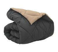 Microfibre Winter Duvet, 155 x 220 cm, in Anthracite and Taupe with Polyester Filling, Warm and Breathable, Easy-Care Duvet for Pleasant Warmth in the Bedroom