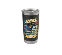 Microfilm Researcher Retro Library History Nerd Stainless Steel Insulated Tumbler