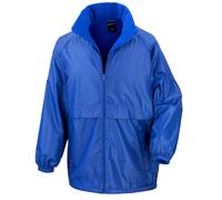 Microfleece Lined Waterproof Jacket Result Core Blue XXXL
