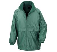 Microfleece Lined Waterproof Jacket Result Core Bottle Green XXL