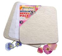 Microfleur - Regular Microwave Flower Press Refill Pack - Floral Art Crafting Accessory, Creative Pressing, DIY Handicrafts Creations for Plant Lovers, Replacement Washable Cotton Liners - 5" (13 cm)